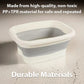 📢📢-50% !! ⏰Bassin de bain de pieds pliable avec couvercle | Bac à tremper les pieds en silicone portable avec rouleaux de massage pour la détente à la maison