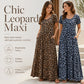 🎉Soldes 2026 — Plus de 28200 ventes !💞Robe longue femme à imprimé léopard, adaptée aux grandes tailles 🐆