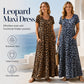 🎉Soldes 2026 — Plus de 28200 ventes !💞Robe longue femme à imprimé léopard, adaptée aux grandes tailles 🐆