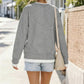 Sweat-shirt femme ample effet deux pièces
