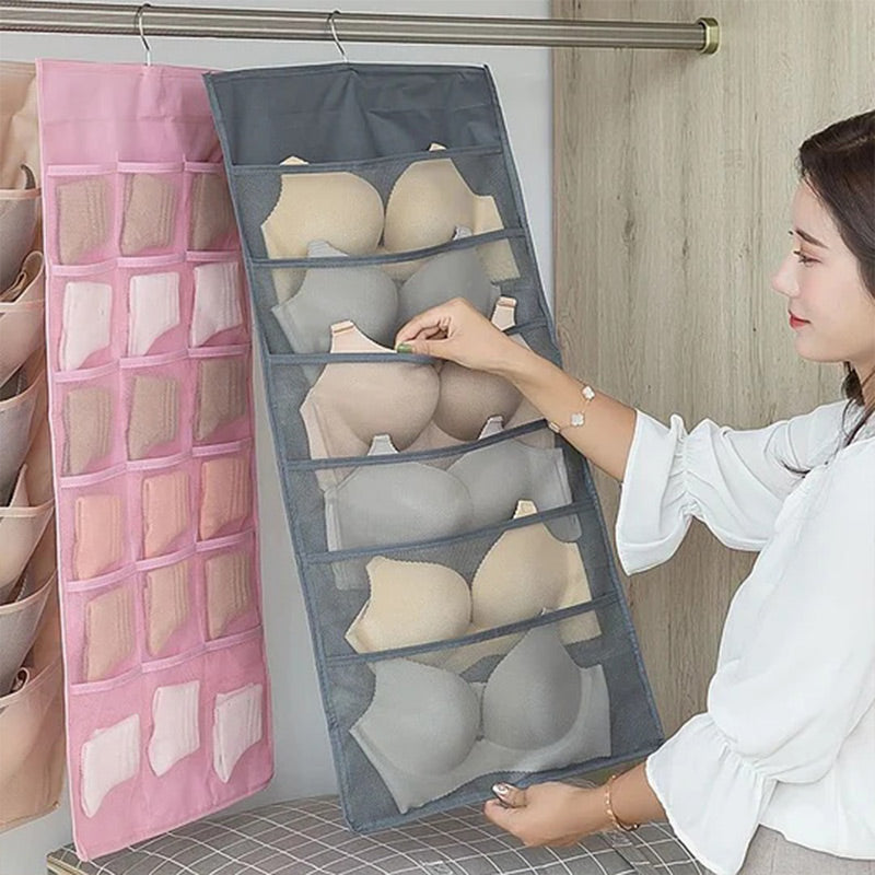 📢📢-50% !! ⏰Organisateur Suspendu Double Face pour Sous-Vêtements