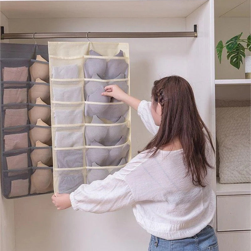📢📢-50% !! ⏰Organisateur Suspendu Double Face pour Sous-Vêtements