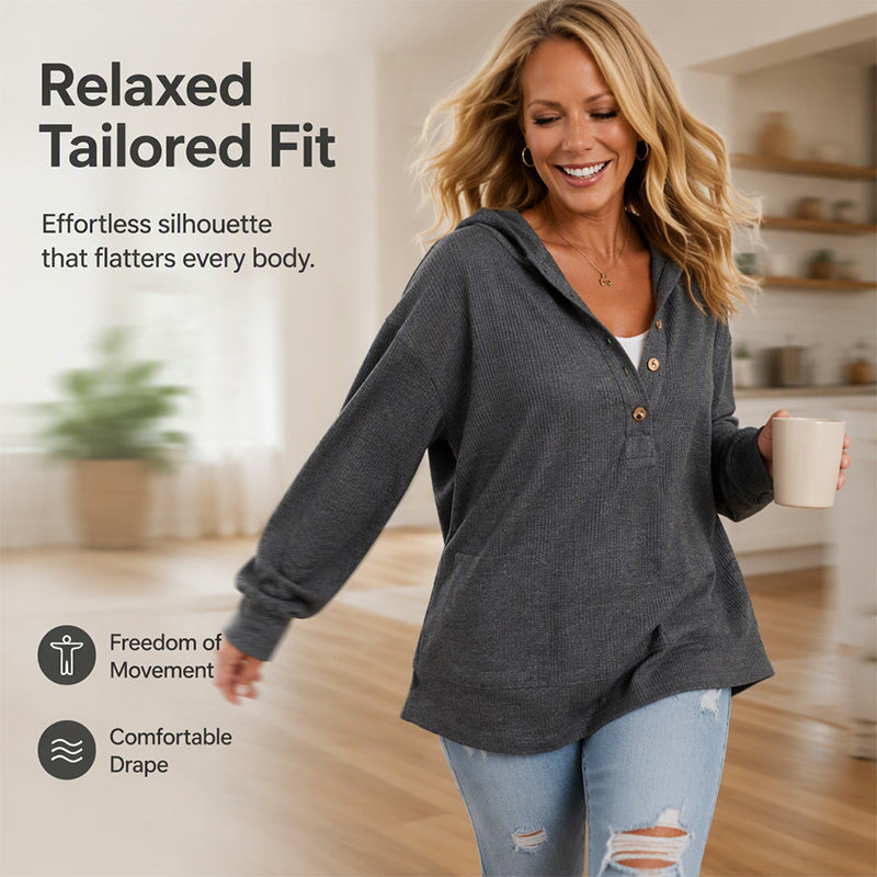 🌿 -50% | Le Hoodie Femme Indispensable – Confort Douillet, Style Décontracté & Facile à Associer ✨