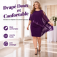 Robe à épaules dénudées à patchwork de sequins irrégulier pour femme