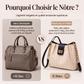 Sac bandoulière en paille spacieux pour les trajets quotidiens