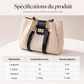 Sac bandoulière en paille spacieux pour les trajets quotidiens
