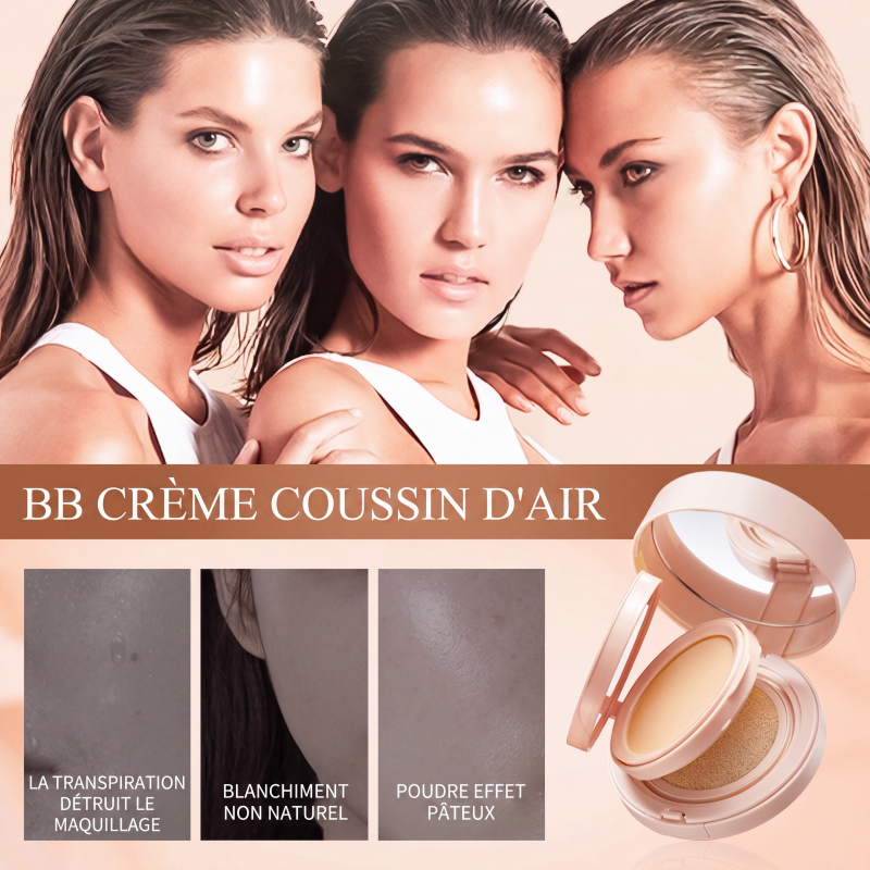 ✨Coussin fond de teint et poudre fixatrice 2 en 1 | Hydrate, couvre les taches et fixe le maquillage mat, tout le maquillage dans un seul étui