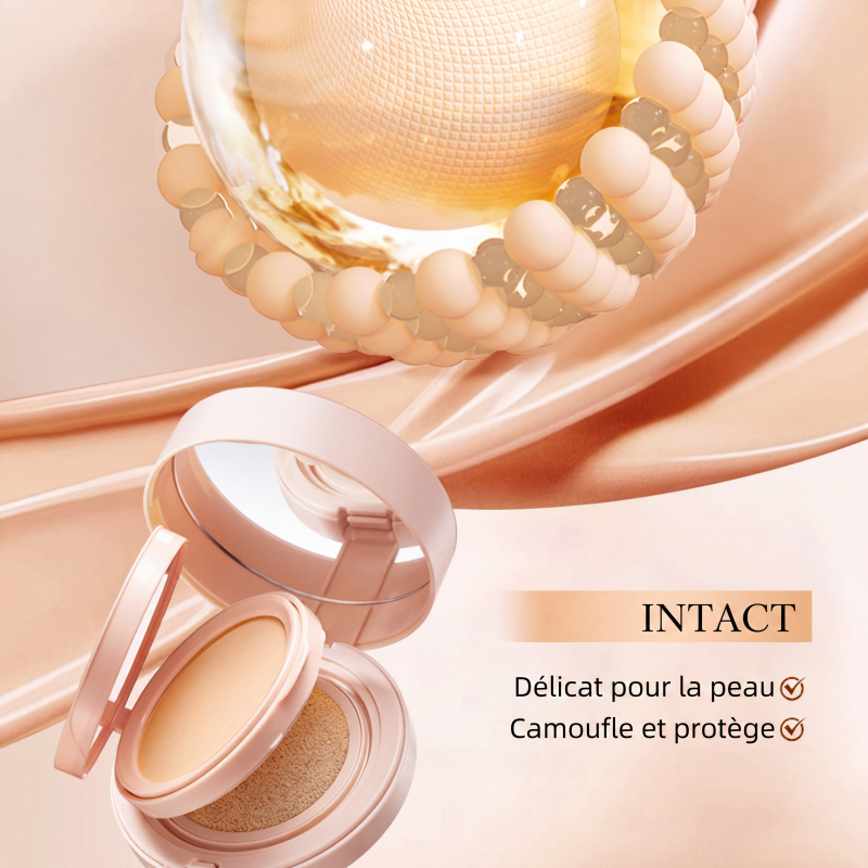 ✨Coussin fond de teint et poudre fixatrice 2 en 1 | Hydrate, couvre les taches et fixe le maquillage mat, tout le maquillage dans un seul étui