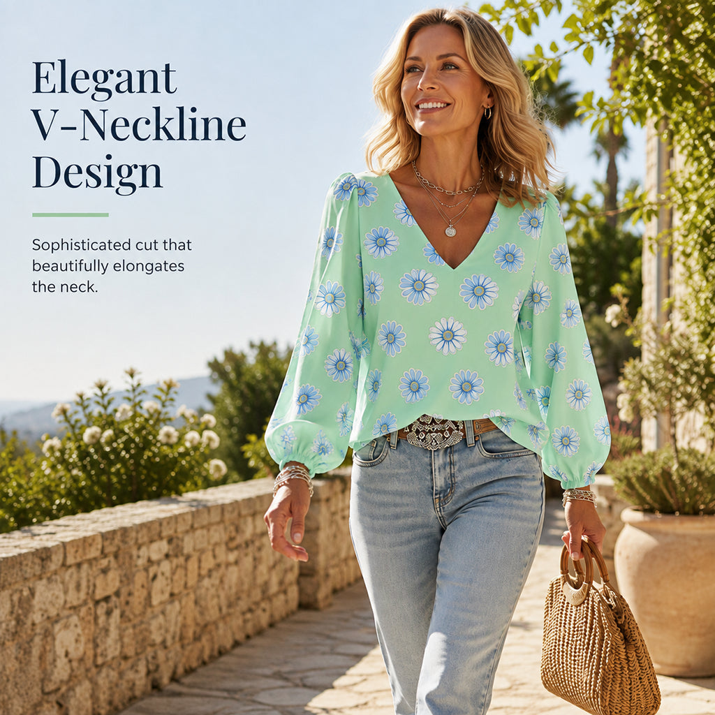 📢📢50% OFF !! ⏰Haut ample imprimé décontracté pour femme