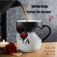 📢📢50% OFF !! ⏰Mug Céramique Changeant de Couleur avec Anse en Cœur pour la Saint-Valentin