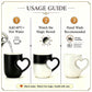 📢📢50% OFF !! ⏰Mug Céramique Changeant de Couleur avec Anse en Cœur pour la Saint-Valentin