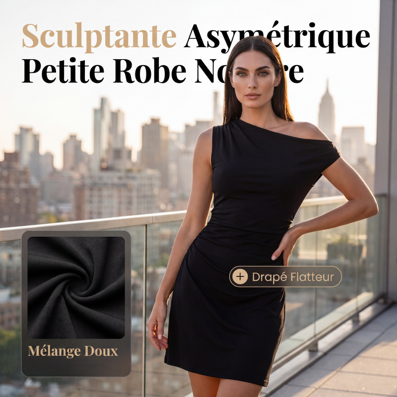 🎉Soldes 2026 – Plus de 31 600 exemplaires vendus !💃Robe courte froncée à une épaule