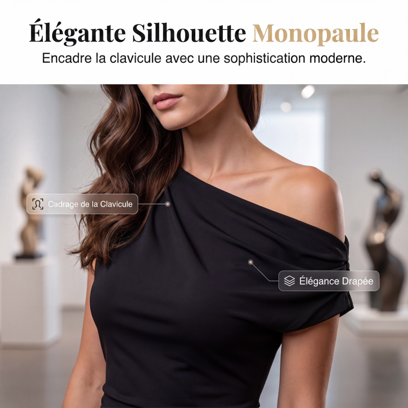 🎉Soldes 2026 – Plus de 31 600 exemplaires vendus !💃Robe courte froncée à une épaule