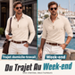 👔Chemise homme à manches longues avec col boutonné – 🍂 Polyvalente et confortable, pour un look soigné et assuré ✨🏙️