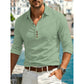👔Chemise homme à manches longues avec col boutonné – 🍂 Polyvalente et confortable, pour un look soigné et assuré ✨🏙️