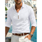 👔Chemise homme à manches longues avec col boutonné – 🍂 Polyvalente et confortable, pour un look soigné et assuré ✨🏙️