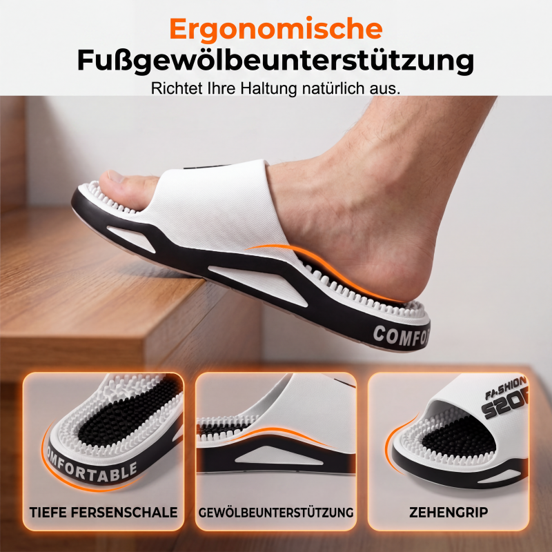 🦶 -50% ! 💆 Chaussons de Massage pour Hommes – PVC – Semelle EVA Ultra-Épaisse & Picots d’Acupression pour Soulagement des Pieds Fatigués 🏠