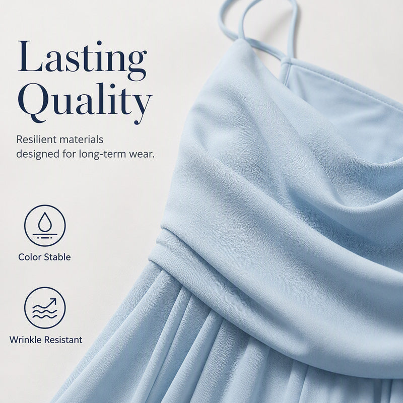 🌸-50 % DE RÉDUCTION ! 👗Robe longue élégante à bretelles pour femme – silhouette fluide, fines bretelles et style intemporel – Parfaite pour l'été et les occasions spéciales ✨