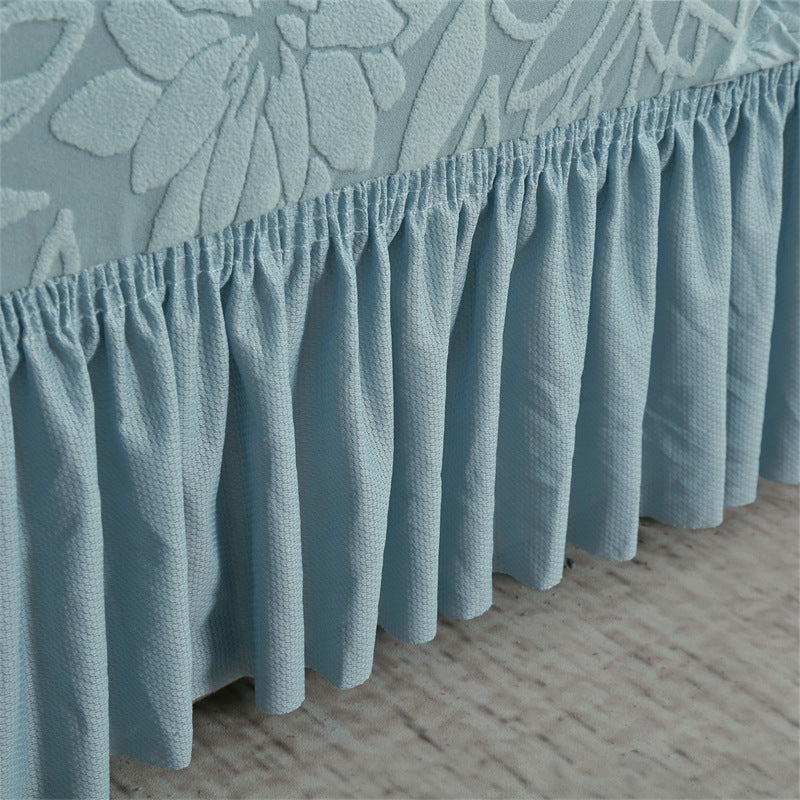 📢📢50% DE RÉDUCTION !! ⏰😌 Housse de Canapé Antidérapante à Volants – Tissu Jacquard – Bord Élastique & Couverture Totale pour Protection Quotidienne sans Glissement 🏠