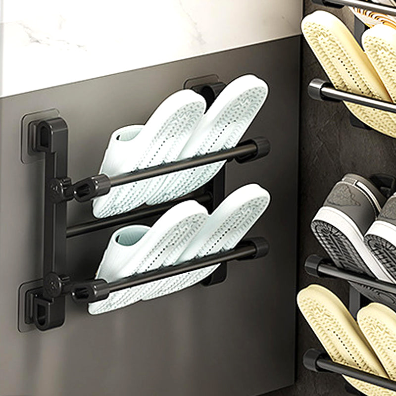 Range-chaussures pliable derrière la porte