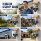 🏠 -50% ! 📹 Caméra de Sécurité Solaire Triple Objectif – ABS – Triple Vision & Panneau Solaire Intégré – IP66 pour Surveillance Extérieure Sans Fil 🛡️