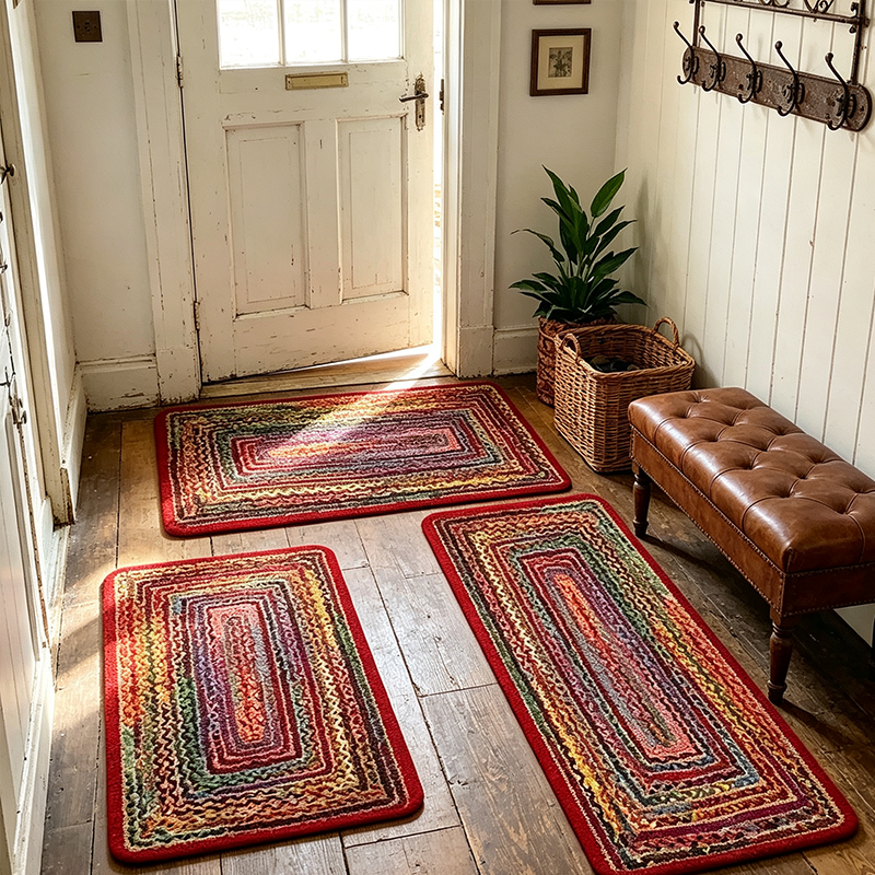 🏠 -50% ! 🧵 Tapis de Couloir Tissé Élégant – Polyester – Antidérapant – Absorption Rapide – 5 Tailles – 10 Styles – Finition Artisanale Premium pour Cuisine et Entrée 🚪