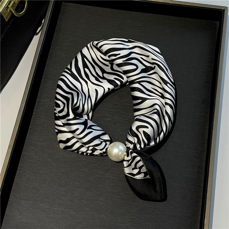 Foulard Doux à Fermoir Magnétique Perlé💟Pièces Polyvalentes du Quotidien