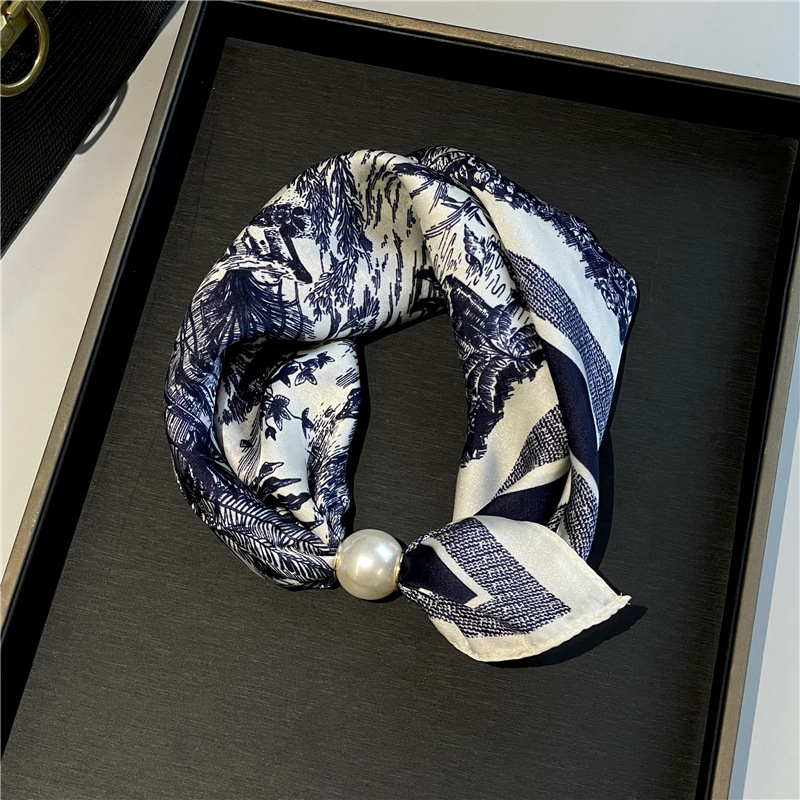 Foulard Doux à Fermoir Magnétique Perlé💟Pièces Polyvalentes du Quotidien
