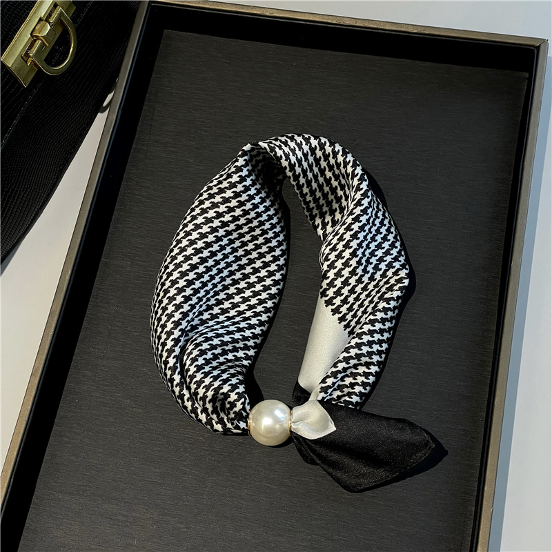 Foulard Doux à Fermoir Magnétique Perlé💟Pièces Polyvalentes du Quotidien