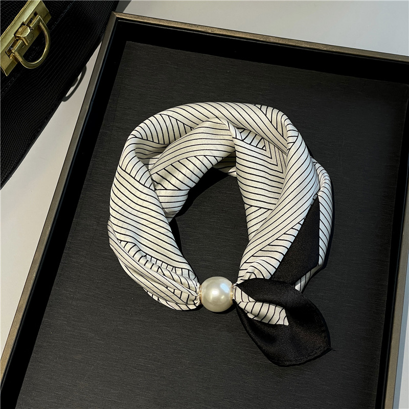 Foulard Doux à Fermoir Magnétique Perlé💟Pièces Polyvalentes du Quotidien