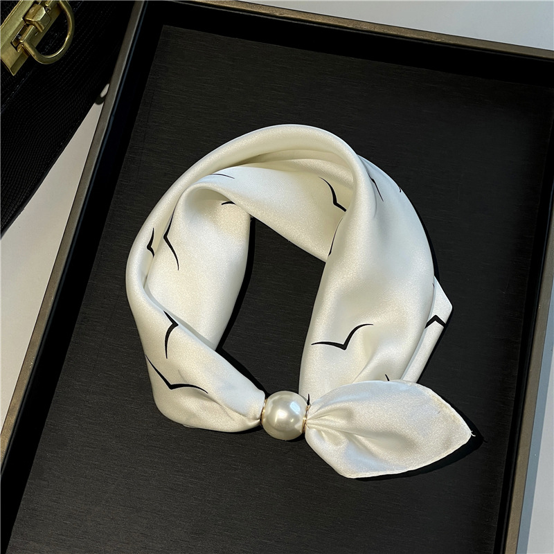 Foulard Doux à Fermoir Magnétique Perlé💟Pièces Polyvalentes du Quotidien