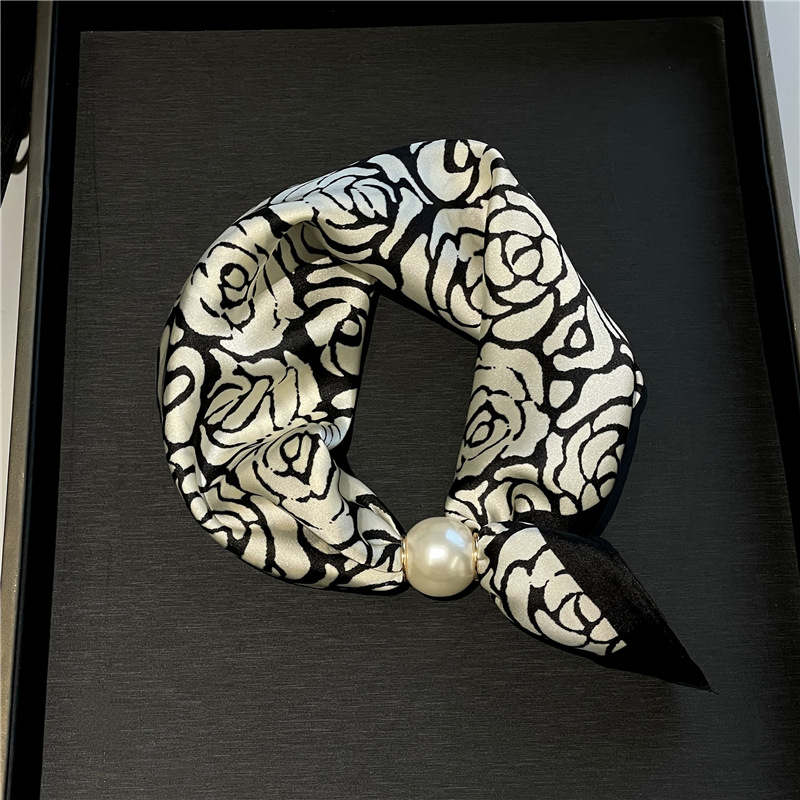 Foulard Doux à Fermoir Magnétique Perlé💟Pièces Polyvalentes du Quotidien