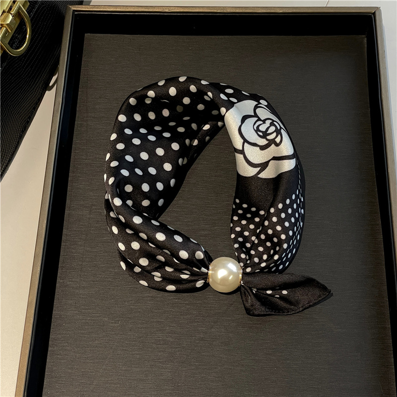 Foulard Doux à Fermoir Magnétique Perlé💟Pièces Polyvalentes du Quotidien