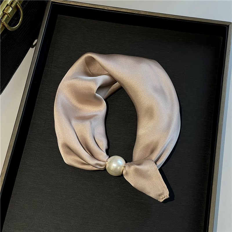 Foulard Doux à Fermoir Magnétique Perlé💟Pièces Polyvalentes du Quotidien