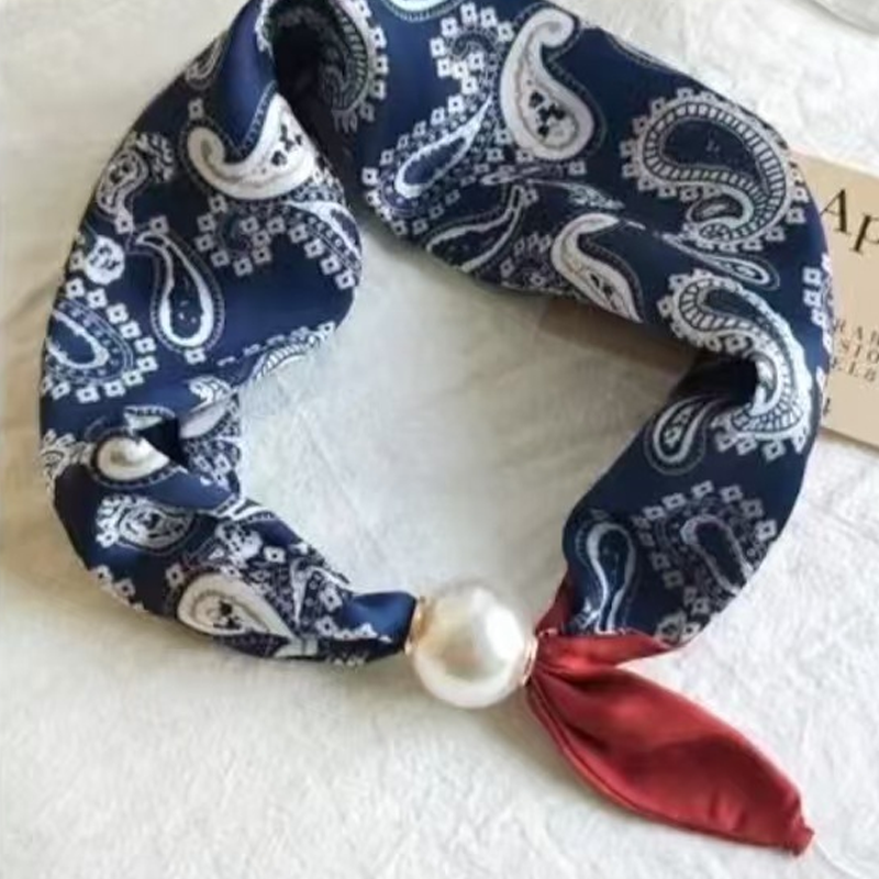 Foulard Doux à Fermoir Magnétique Perlé💟Pièces Polyvalentes du Quotidien