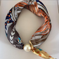 Foulard Doux à Fermoir Magnétique Perlé💟Pièces Polyvalentes du Quotidien