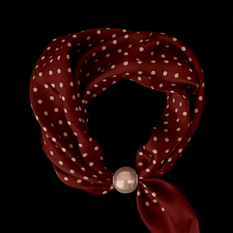 Foulard Doux à Fermoir Magnétique Perlé💟Pièces Polyvalentes du Quotidien