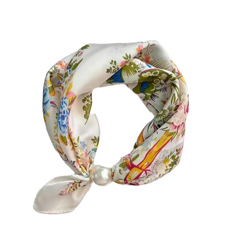 Foulard Doux à Fermoir Magnétique Perlé💟Pièces Polyvalentes du Quotidien