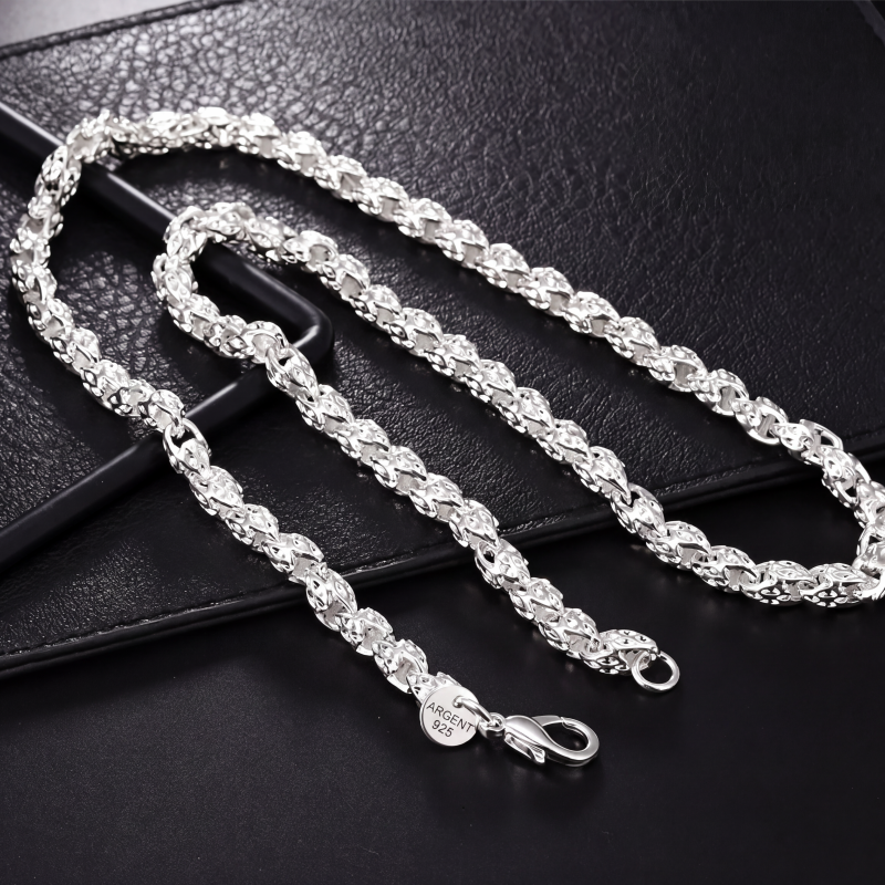 🐉 -50% ! ✨ Bracelet et Collier Tendance à Chaîne Écailles de Dragon – Alliage/Zinc + Finition Galvanisée – Set Mode Serpentin pour Look Streetwear et Soirée 💎