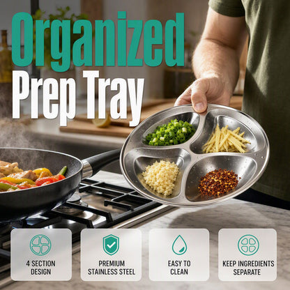 🔥VENTE CHAUDE ‑50 % ! 🍳🧅 Déjà utilisé par plus de 20 000 cuisiniers amateurs — 4 compartiments pour l’ail, le gingembre, les épices et bien plus.