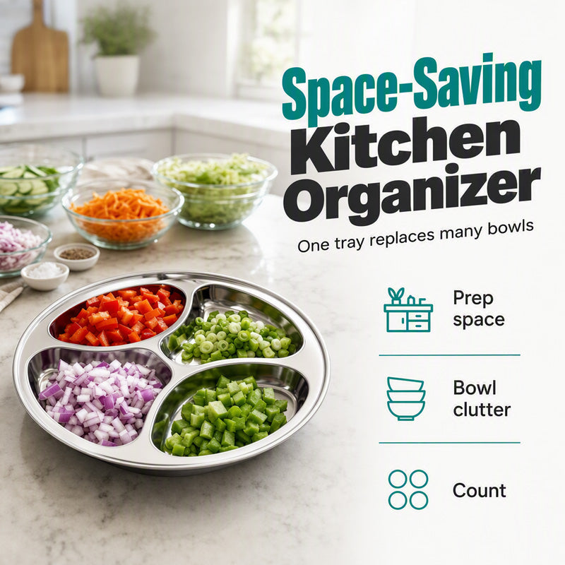 🔥VENTE CHAUDE ‑50 % ! 🍳🧅 Déjà utilisé par plus de 20 000 cuisiniers amateurs — 4 compartiments pour l’ail, le gingembre, les épices et bien plus.