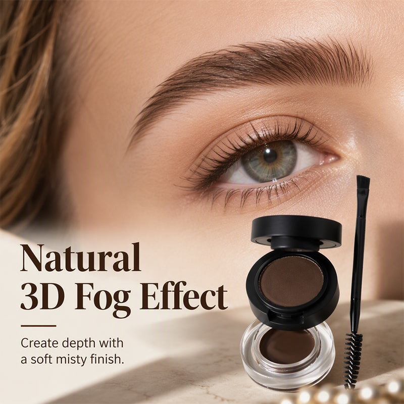 💄 -50% ! ✨ Poudre & Crème Sourcils 2-en-1 Haute Pigmentation – 3 g + 1,5 g – Tenue 24h Anti-Bavure & Effet Brume 3D pour Sourcils Professionnels à Domicile 🏠