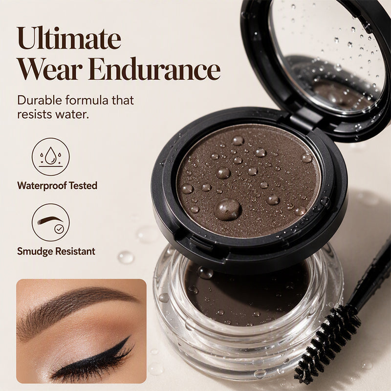 💄 -50% ! ✨ Poudre & Crème Sourcils 2-en-1 Haute Pigmentation – 3 g + 1,5 g – Tenue 24h Anti-Bavure & Effet Brume 3D pour Sourcils Professionnels à Domicile 🏠