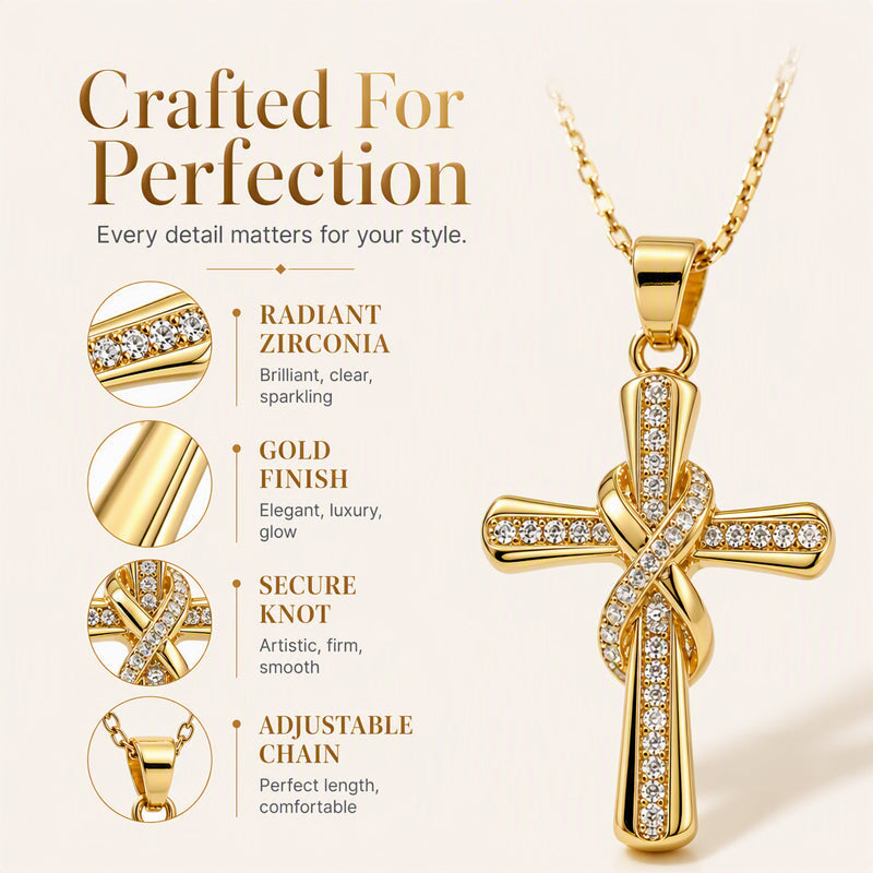✝️ Achetez 1, obtenez 1 gratuit! ✨ Collier croix scintillant – Design torsadé élégant, finition brillante & polyvalent – Parfait au quotidien comme pour les occasions spéciales 💎