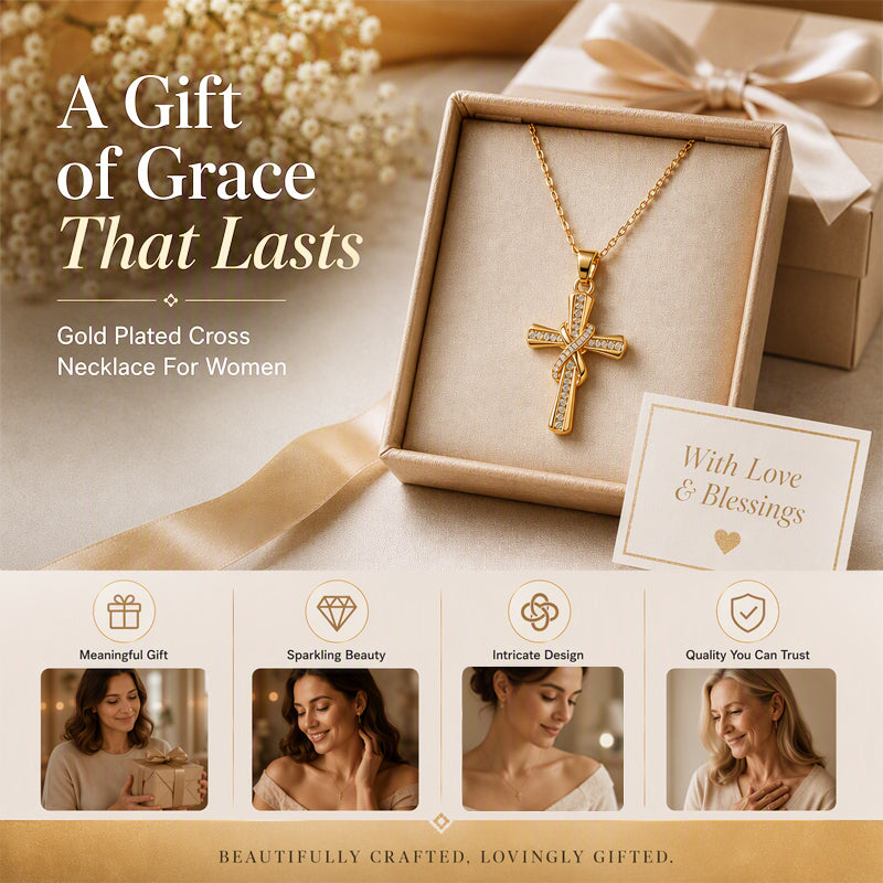 ✝️ Achetez 1, obtenez 1 gratuit! ✨ Collier croix scintillant – Design torsadé élégant, finition brillante & polyvalent – Parfait au quotidien comme pour les occasions spéciales 💎