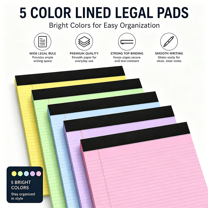 📝✏️ Bloc-notes ligné minimaliste – Papier 80g premium, reliure supérieure, couleurs pastel, 3 formats pour des notes et plannings impeccables, l’écriture devient un plaisir 📓✨