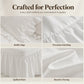 🛏️ -50% ! 🌸 Parure de Lit 4 Pièces Unie avec Bordures Volantées – Microfibre Premium – 9 Coloris – Tailles S/SD/D – Housse + Draps + Taies d’Oreiller 🎀