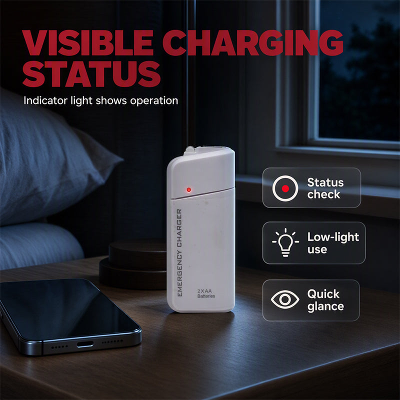 🏆 Offre spéciale du dernier jour :19.99€ ! 🔋 1 achetés 1 offerts 🎁Chargeur d’urgence portable, alimenté par piles AA, batterie externe avec lampe torche LED pour téléphone ✨
