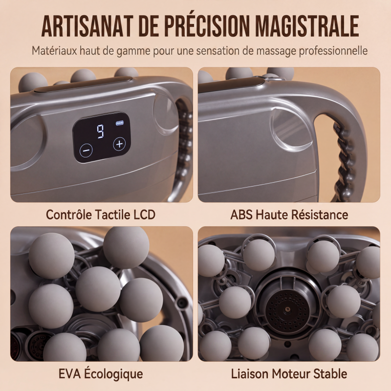 ✨‑50 %✨💆‍♀️🔥Pistolet de massage fascial avec plusieurs têtes pour massage des tissus profonds