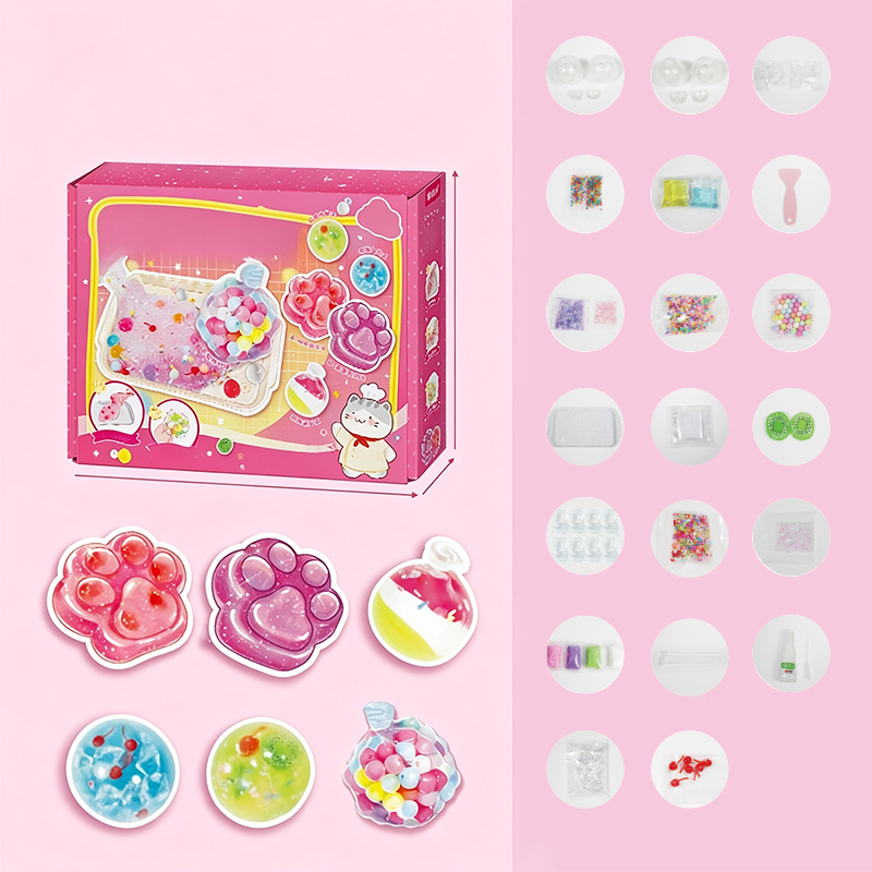 🧊 50% DE RÉDUCTION! 🧸 Kit DIY Squishy Glace Frite – Ludique, anti‑stress & facile à modeler – Parfait pour la détente et la créativité des enfants ✨